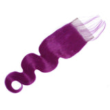 Body Wave 10A Grade Purples #1B/ purple 3/4 BUNDLES with CLOSURES & FR