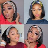 Everyday Straight Bob Headband Wig